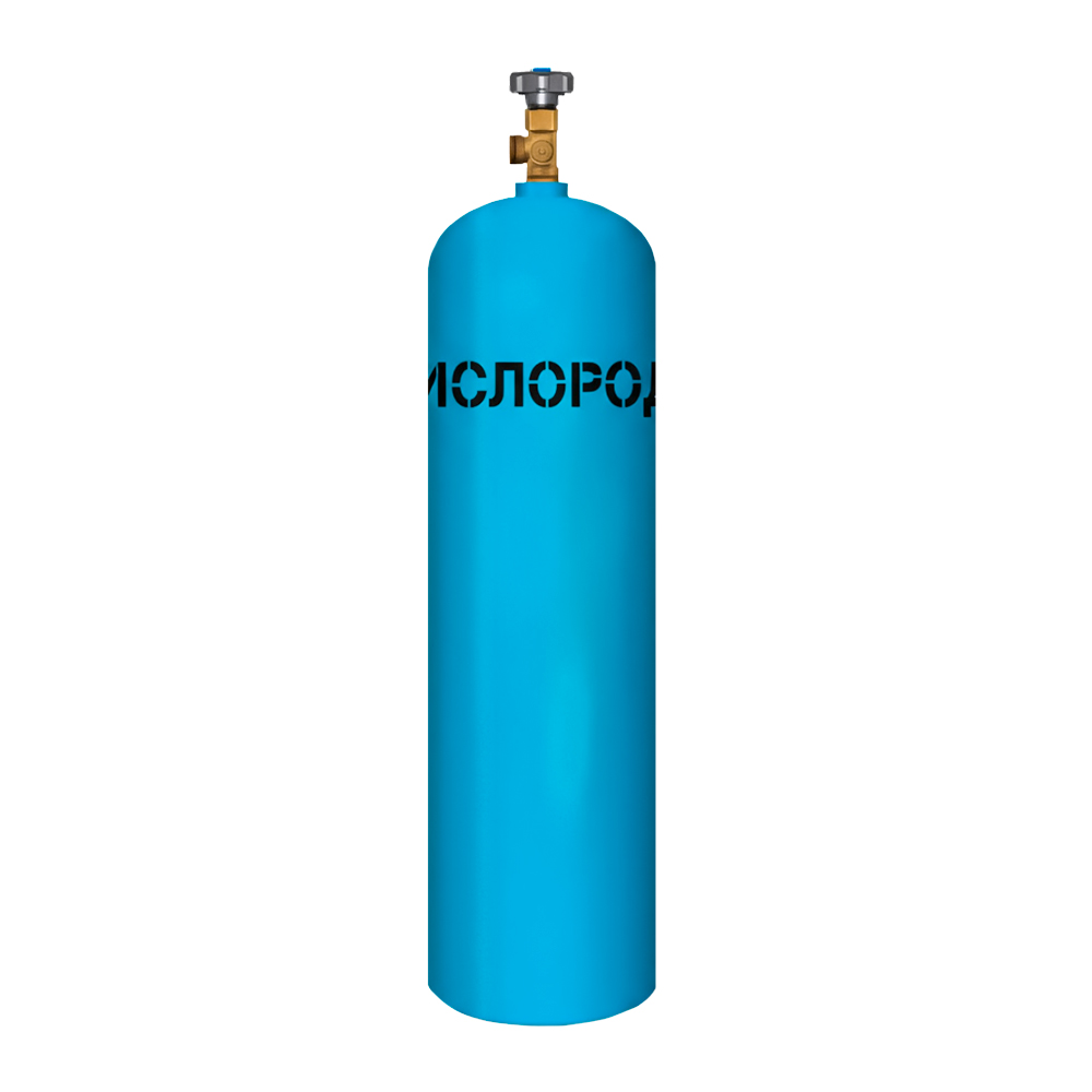 Баллон кислородный 5 -150У (новый, 5 л пустой) с ВК-1, Ярпожинвест