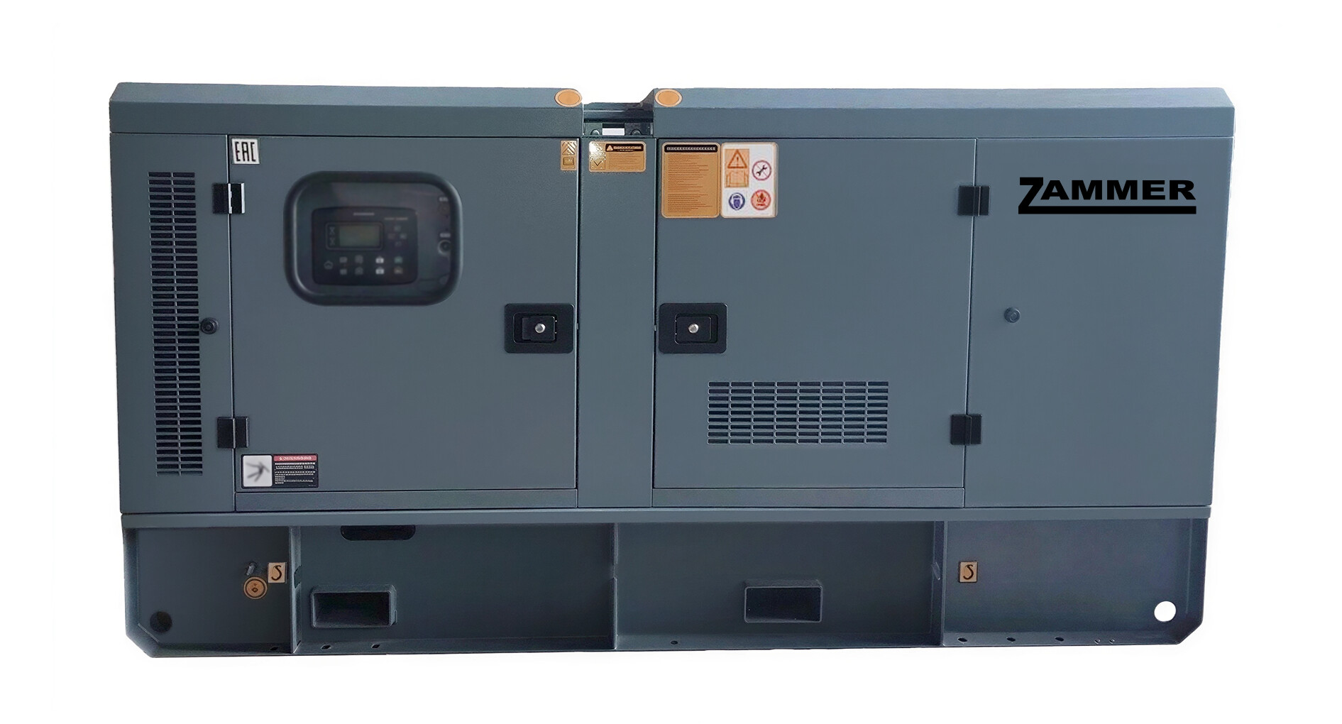Дизельный генератор ZAMMER AD-20-Т400 в кожухе без АВР