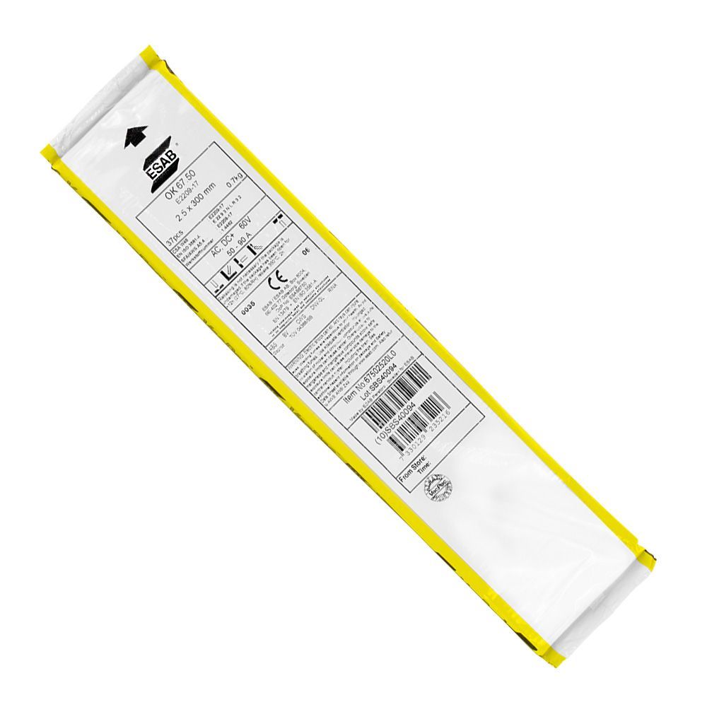 Электроды ESAB OK 67.50 ф 2,5 мм, вакуум.уп. 0,7 кг