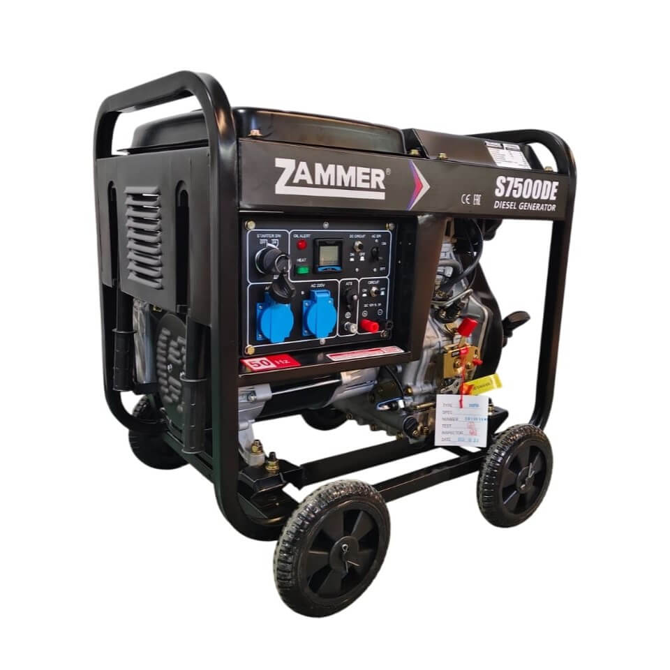 Дизельный генератор ZAMMER S7500DE