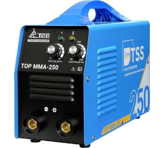 Инвертор TSS TOP MMA-250 (220 В, 20-300 А, ПН 80 %, 7,5 кг)