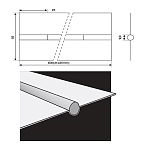 Керамическая подкладка ESAB Backing Pipe 12 (L- 600 мм, круглая ф 12 мм, уп.100 шт.) фото